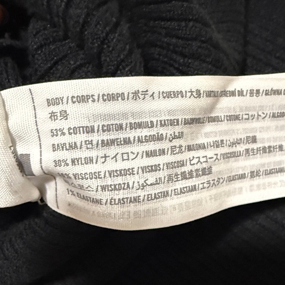 Abercrombie & Fitch Knitted Slit Black Pencil Skirt - Picture 4 of 8